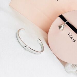 Silver Bracelet with Bear Charm